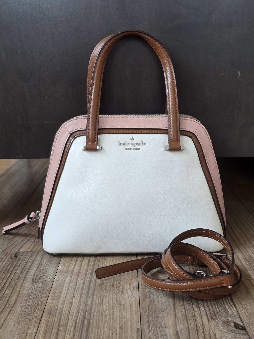 Kate Spade Patterson Drive Dome Satchel Optic White Multi Colorway